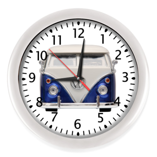 Настенные часы с принтом Volkswagen Bus