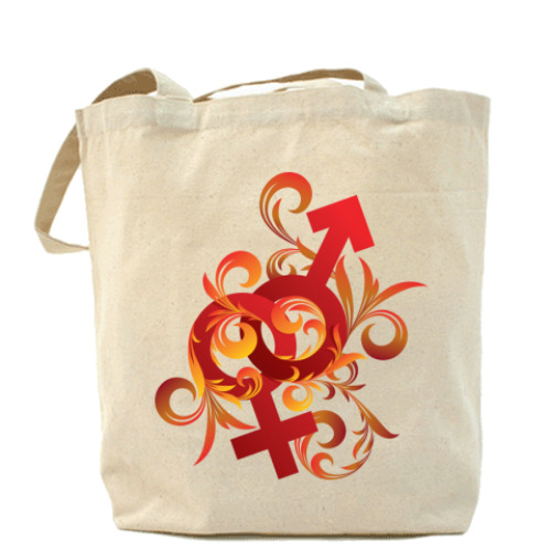 Сумка шоппер с принтом Вместе навсегда