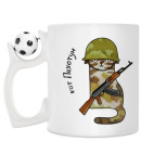 Кружка с футбольным мячиком