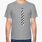 Галстук в косую полоску.