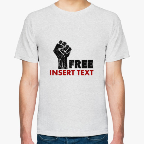 Футболка с принтом Free insert text