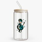 Банка с бамбуковой крышкой