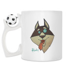 Кружка с футбольным мячиком