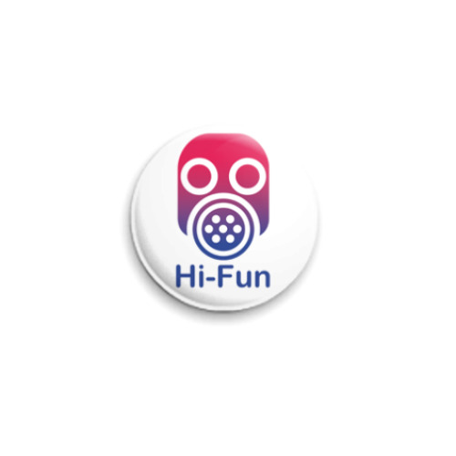 Значок 25мм с принтом Hi-Fun