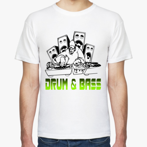 Футболка с принтом Drum & Bass