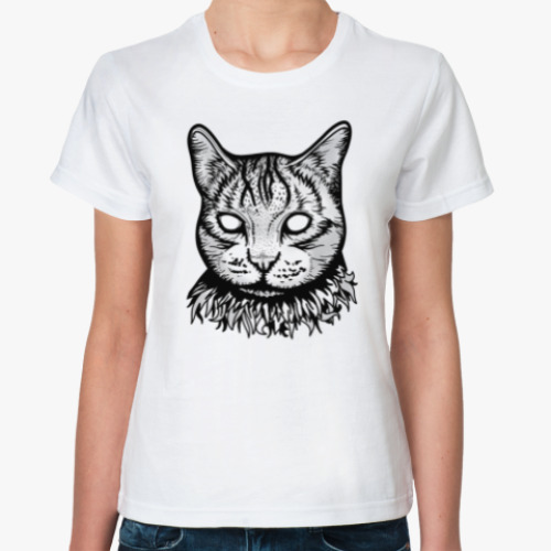 Классическая футболка Creepy Cat