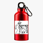 Металлическая бутылка 400 мл UV-DTF