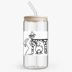 Банка с бамбуковой крышкой