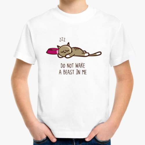 Детская футболка DO NOT WAKE A BEAST IN ME