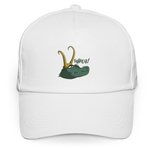 Кепка бейсболка с принтом Крокодил Локи