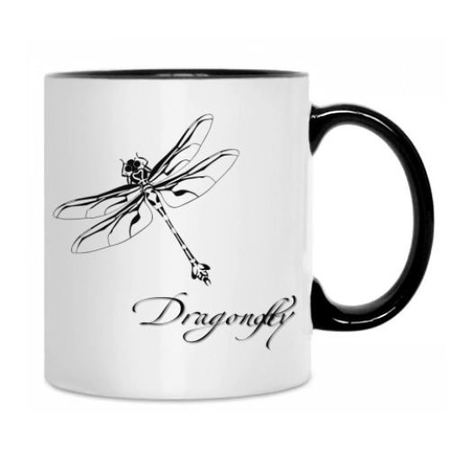 Кружка с принтом Dragonfly