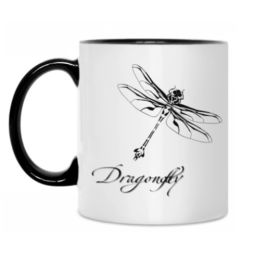 Кружка с принтом Dragonfly