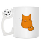 Кружка с футбольным мячиком