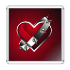 Магнит 6.5 x 6.5 см Сердце