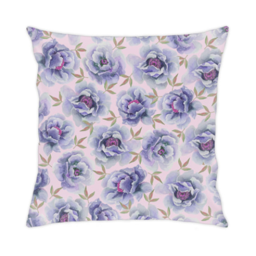 Подушка с принтом Цветы