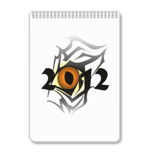 Блокнот с принтом Драконий глаз