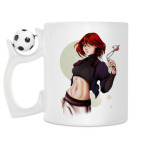 Кружка с футбольным мячиком