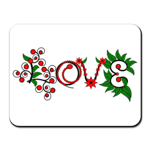 Коврик для мыши с принтом Любовь