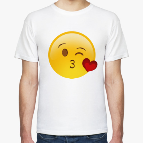 Футболка Emoji Смайл: Воздушный Поцелуй