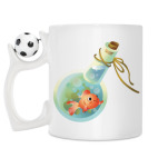 Кружка с футбольным мячиком