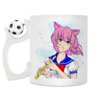 Кружка с футбольным мячиком