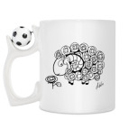 Кружка с футбольным мячиком