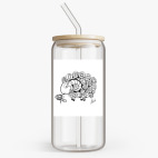 Банка с бамбуковой крышкой