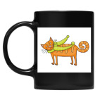 Кружка цветная UV-DTF