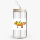 Банка с бамбуковой крышкой