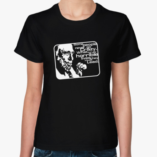 Женская футболка с принтом Буковски