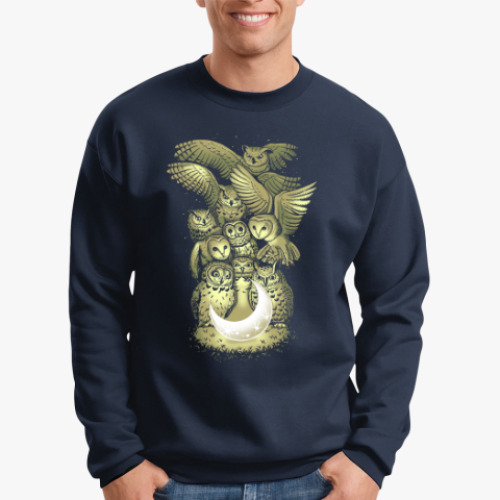 Свитшот с принтом Owls are not what they seem