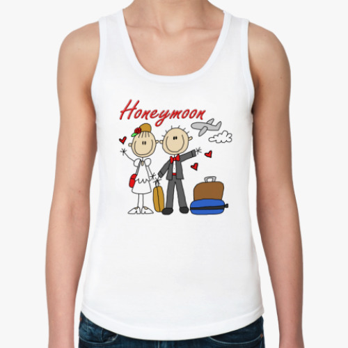 Женская майка с принтом honey moon