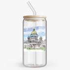 Банка с бамбуковой крышкой