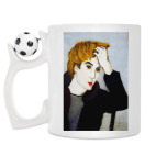 Кружка с футбольным мячиком