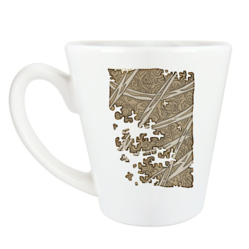 Чашка Латте с принтом Дезинтеграция