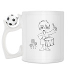 Кружка с футбольным мячиком