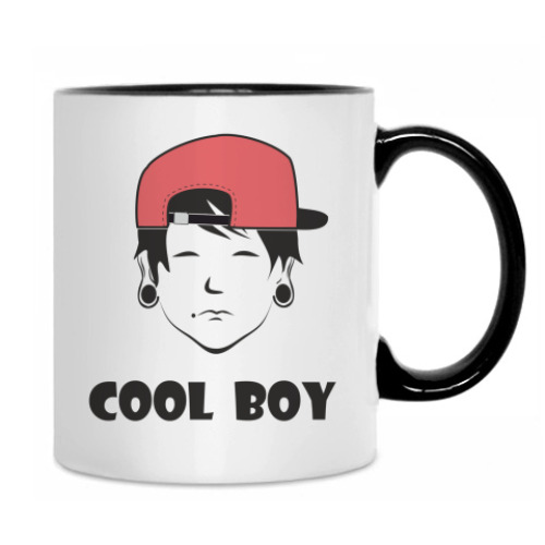 Кружка с принтом COOL BOY