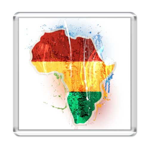 Магнит с принтом Африка