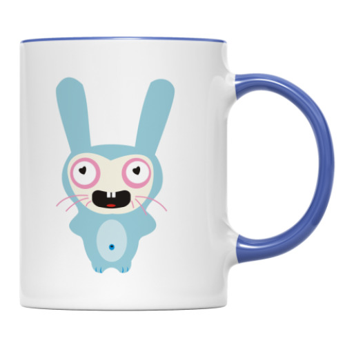 Кружка с принтом зайЧИКА