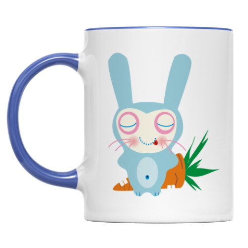Кружка с принтом зайЧИКА