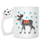 Кружка с футбольным мячиком