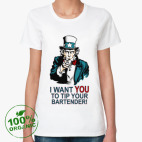 Женская футболка органик