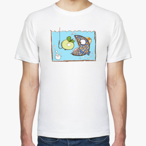 Футболка с принтом рыба