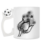 Кружка с футбольным мячиком