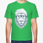 Крутой лев хипстер