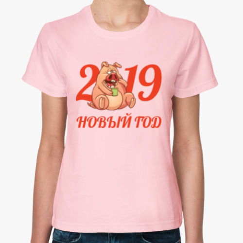 Женская футболка Новый Год 2019