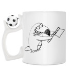 Кружка с футбольным мячиком