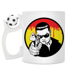 Кружка с футбольным мячиком