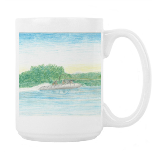 Кружка с принтом Джунгли, река