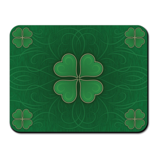Коврик для мыши Lucky four-leaf clover